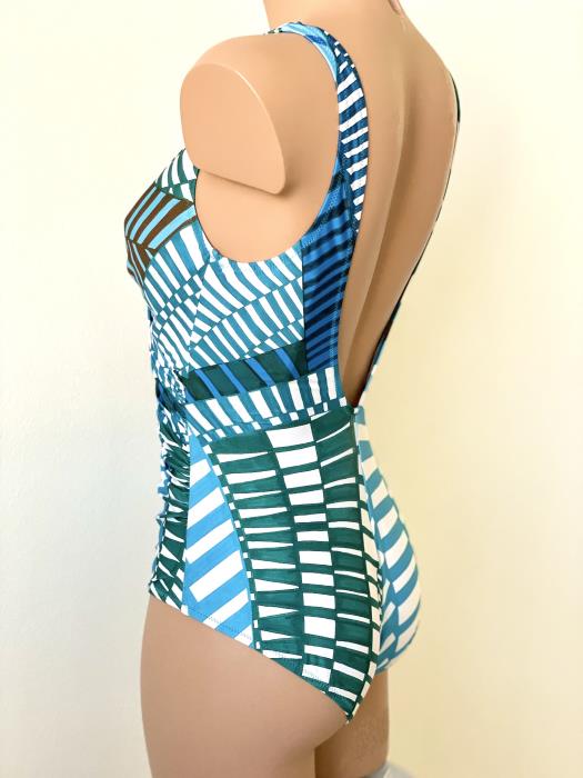  Costume intero con drappeggio Light Blue