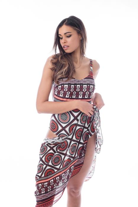 Pareo "Panarea" Margarita | Marrone