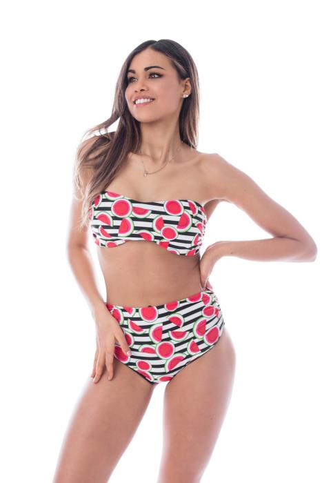 Reggiseno a fascia Double-face Margarita | Watermelon Stripes